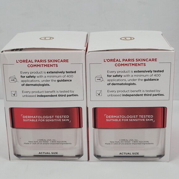 LOréal Paris Revitalift Anti-Wrinkle + Firming Moisturizer 1.7 Oz Set of 2 NIB - Picture 4 of 5